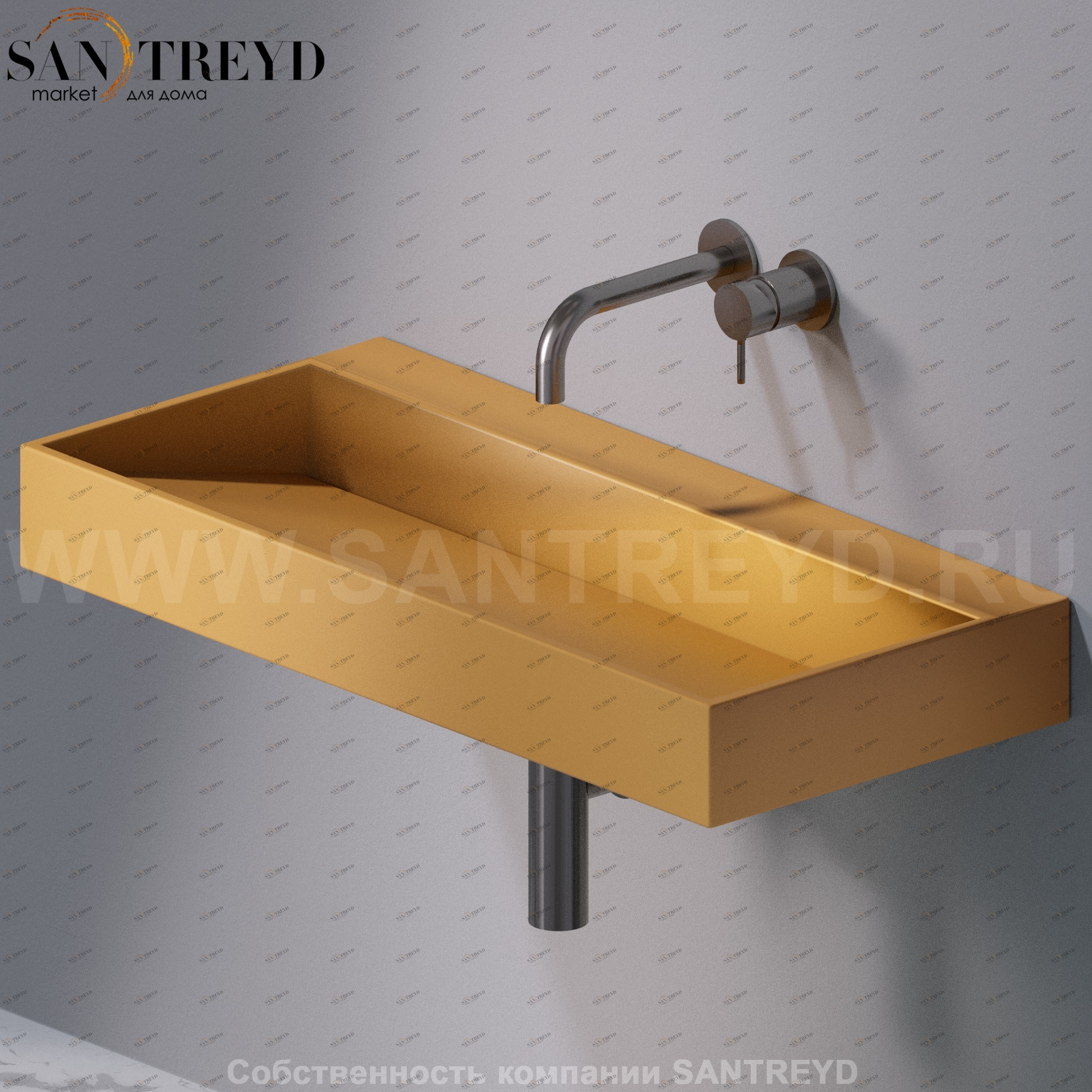 L011T1RPV4.133 Подвесная раковина настенная прямоугольная A. e T. Italia P35 AeT ITALIA