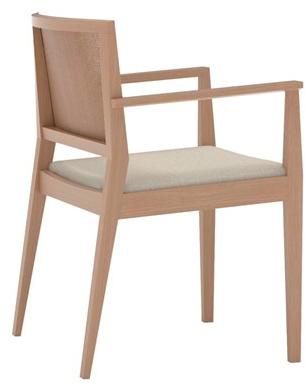 Andreu World Мягкое плетеное кресло с подлокотниками Manila So2133 - Вид №3