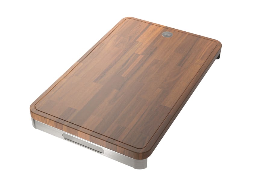 Разделочная доска из ироко и стали TASCA 290.RI ARCH-00024466