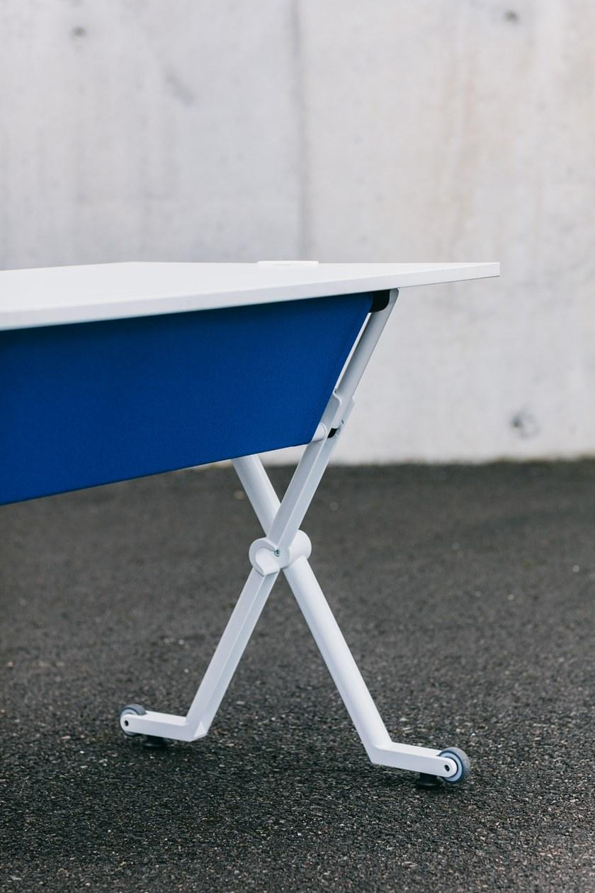 ENEA Стол из меламина прямоугольной формы на колесиках Folio sun-id-1434189 - Вид №9