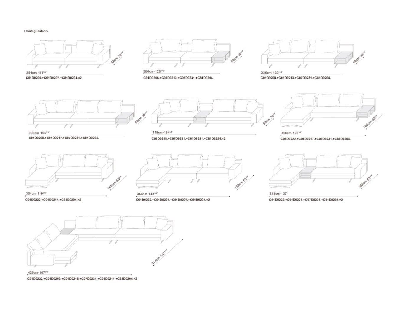 Тканевый диван с полуостровом CAMERICH Wake ARCH-00100541 - Вид №3