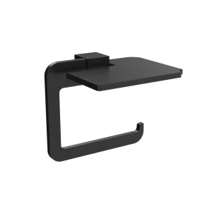 Держатель туалетной бумаги полка навес магия металл черный