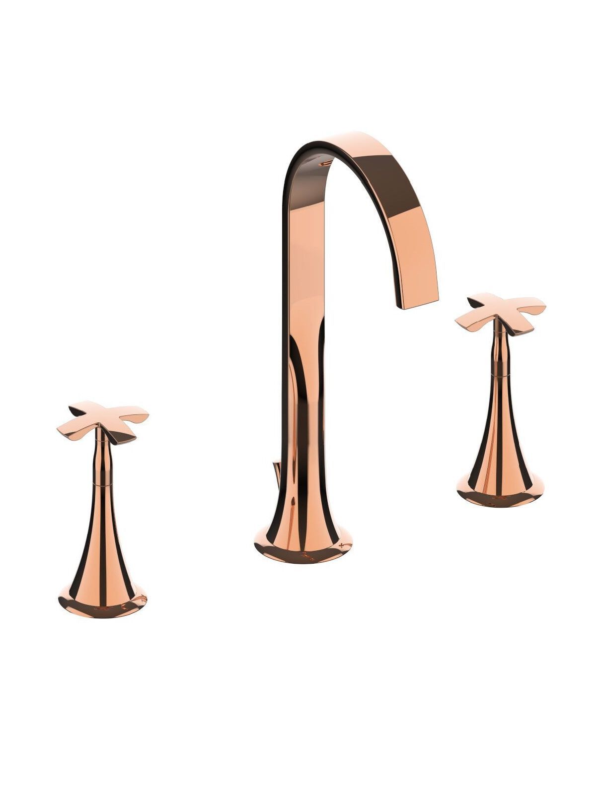 Высокий смеситель для раковины с раздельными розетками Rubinetterie Frattini Lucrezia ARCH-00072703 - Вид №5