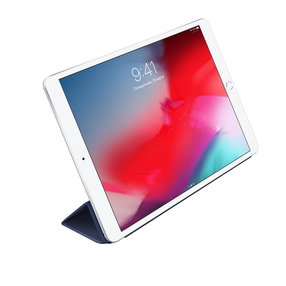 MPUA2ZM/A Leather smart cover for 10.5 ipad pro - midnight blue Apple Santreyd  - Вид №4