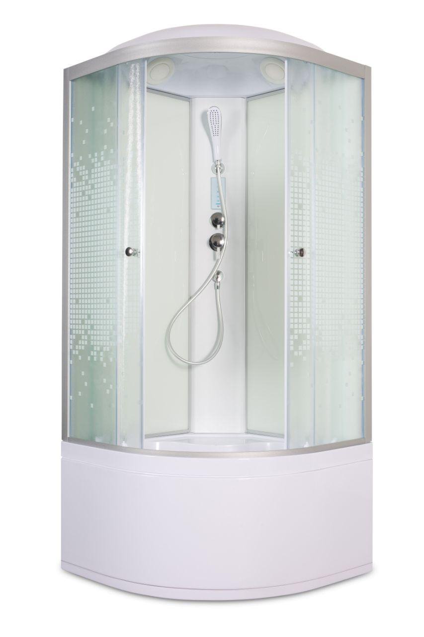 А102 R LED с кнопкой и гидромассажем Душевая кабина DETO Серия А L 910 с электрикой