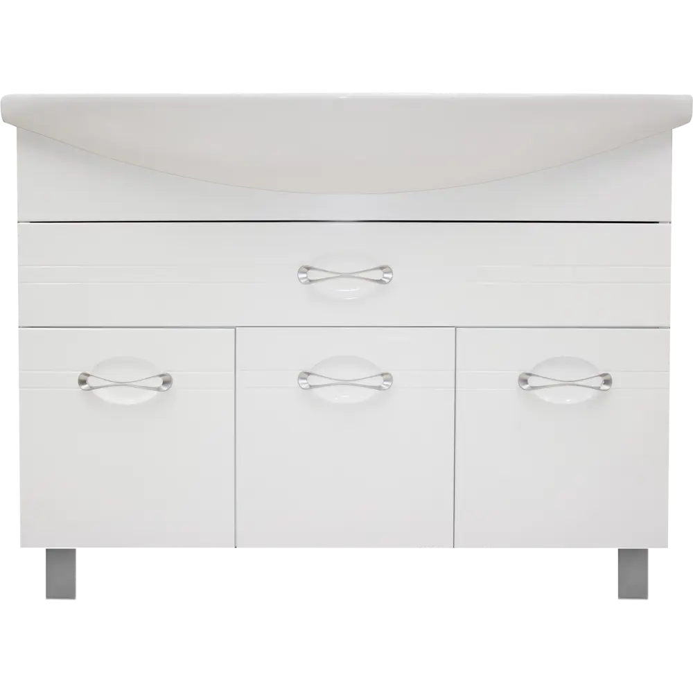 Тумба под раковину напольная Sanflor «Палермо» 105 см цвет белый STLM-2051271