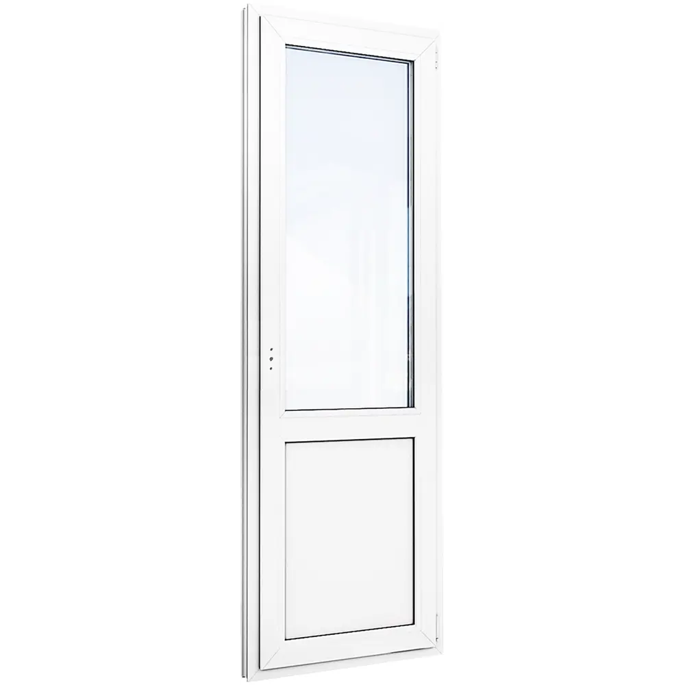 Балконная дверь ПВХ Deceuninck одностворчатая правая поворотная 2130x700 мм (ВxШ) однокамерный стеклопакет белый STLM-2075030 - Вид №2