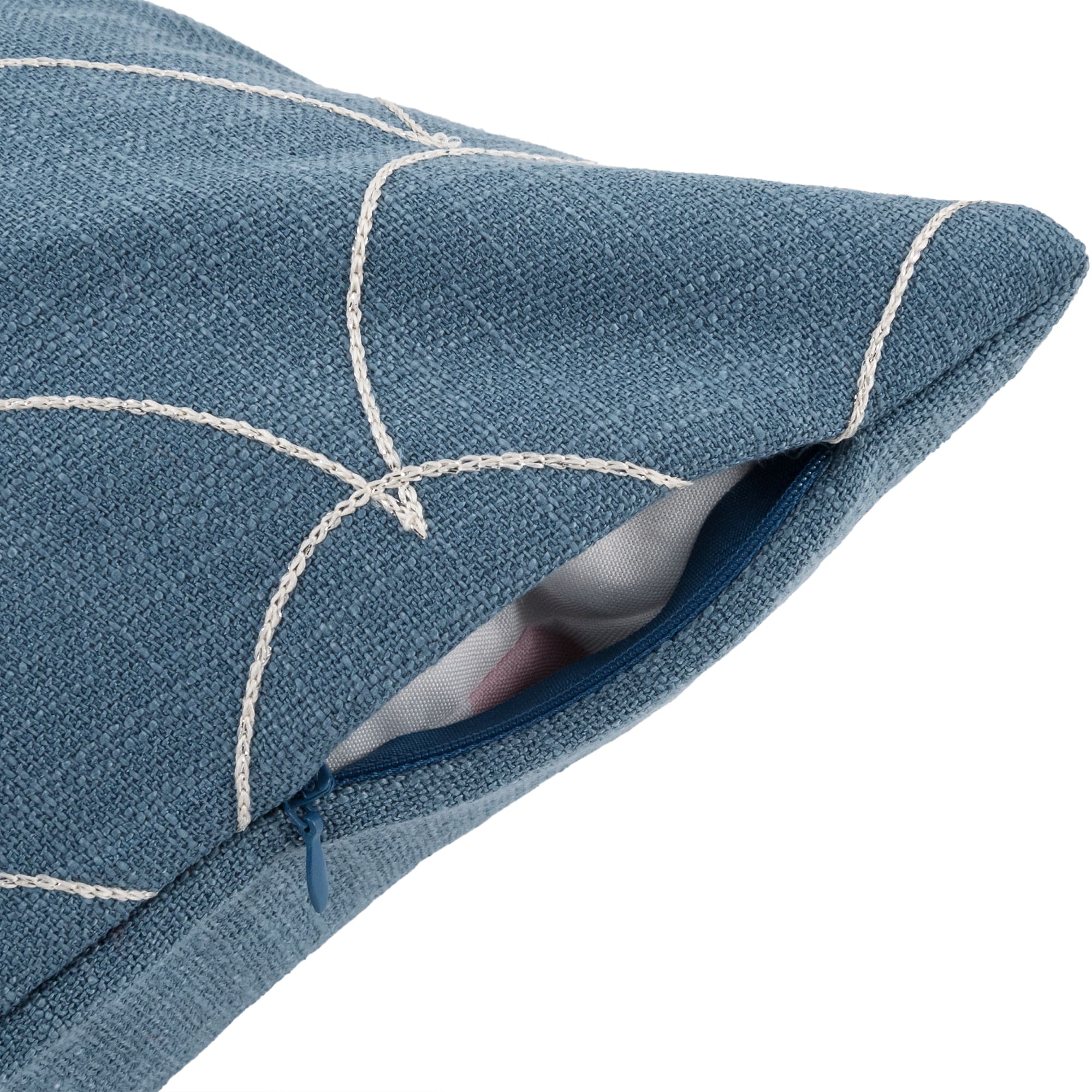 82041963 Наволочка декоративная GreatGatsby, 40x40 см, цвет синий Santreyd  - Вид №2