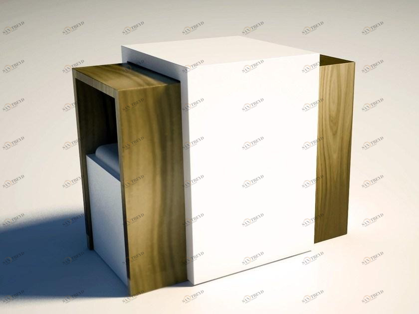 Zuri Design Низкий модульный журнальный столик для гостиной  01200 