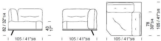 Borzalino Модульный угловой диван из ткани Ayton sun-id-1474067 - Вид №13