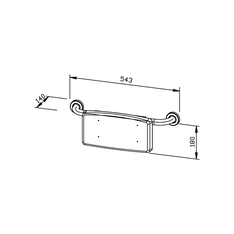 600250 Съемная спинка сиденья для унитаза BA250 WAGNER_EWAR BARRIER-FREE LIVING Wagner Ewar  - Вид №1
