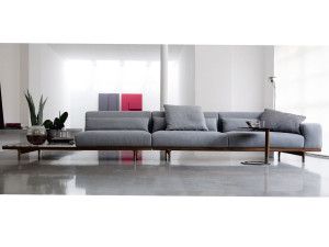 Съемный тканевый диван с журнальной стойкой