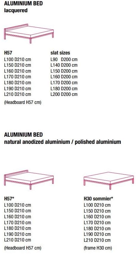MDF Italia Алюминиевая двуспальная кровать sun-id-1483214 - Вид №2