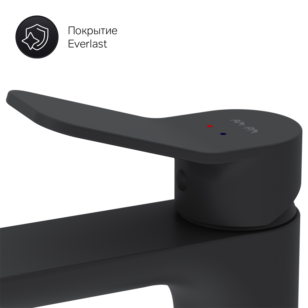 F85A02122 смеситель для умывальника черный шт. AM.PM X-Joy  - Вид №5