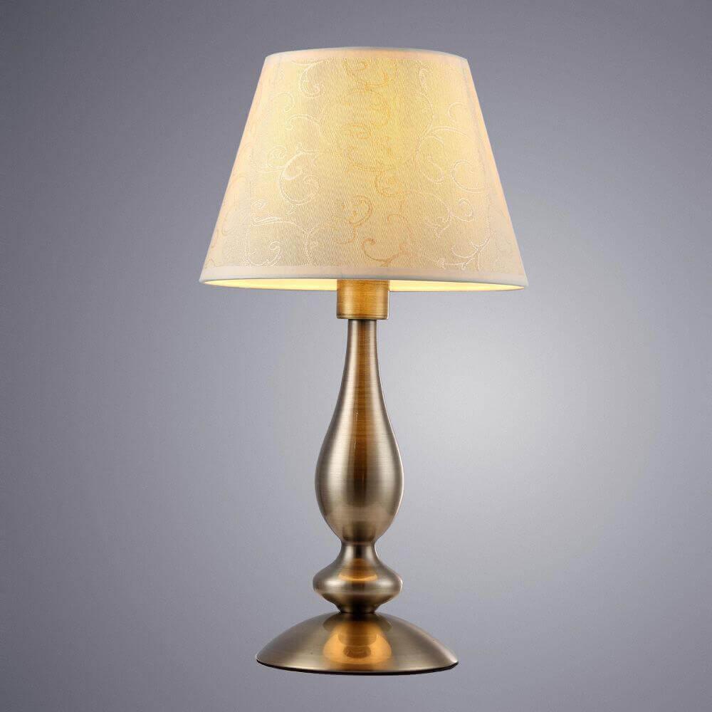 Лампа настольная кремовая Arte Lamp A9368LT-1AB ARTE LAMP 9368 00-3907328 Бежевый  - Вид №1