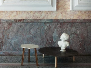 Tacchini Круглый журнальный столик из мрамора