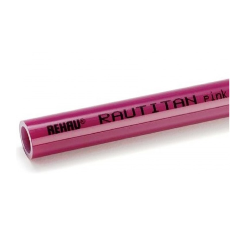 Труба универсальная для систем отопления RAUTITAN pink REHAU 40х5.5 штанга 6 м 136082 - Вид №1