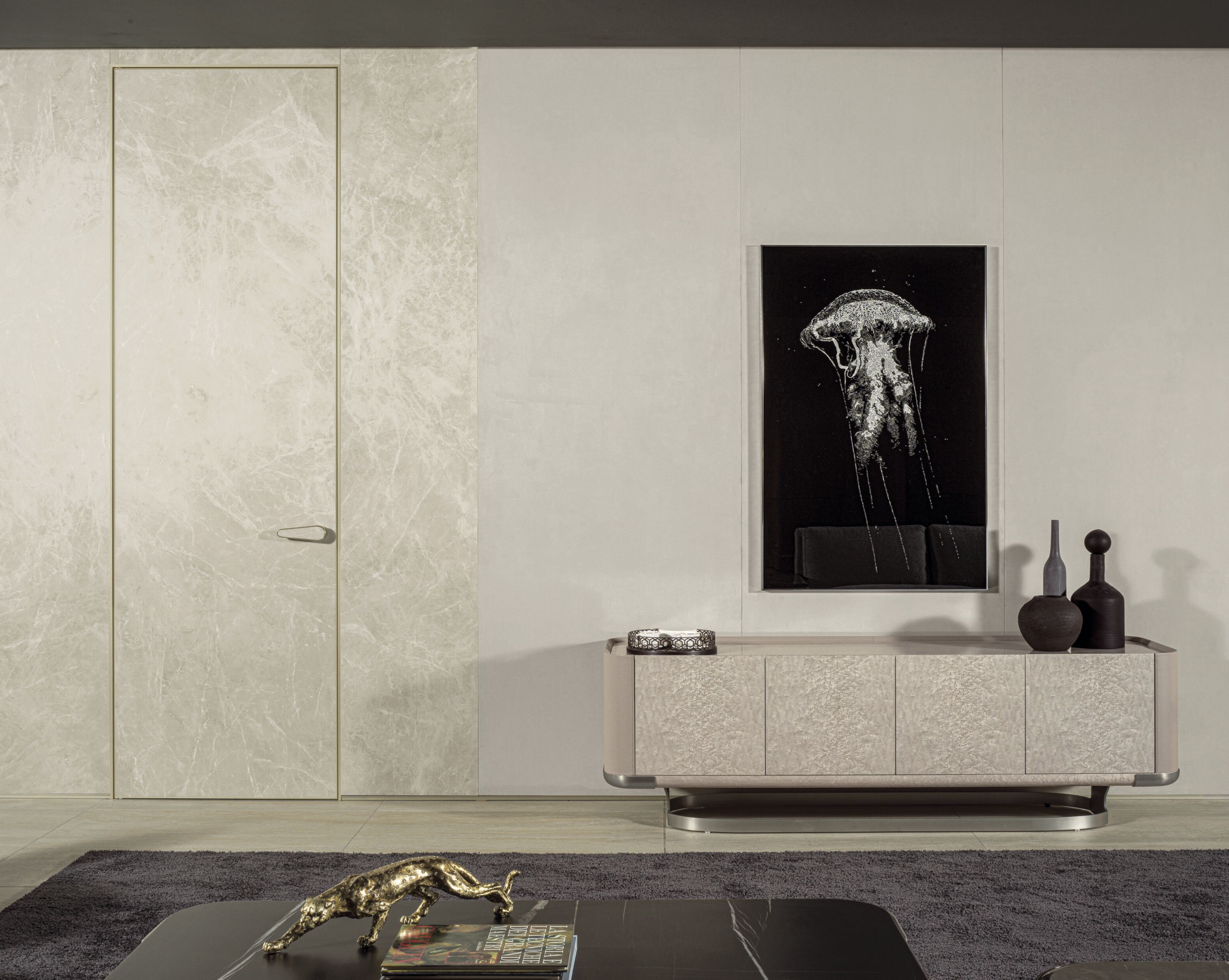 Обшивка из кожи Longhi FOREVER SYSTEM LIVING ARCH-00074695 - Вид №3