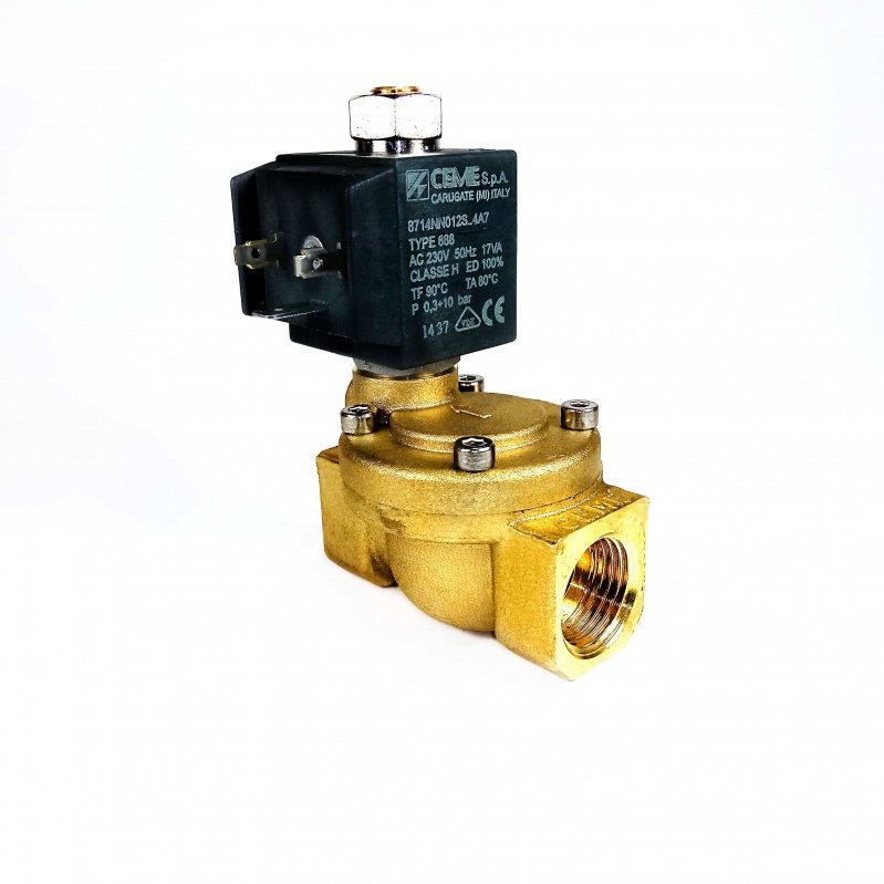 Клапан соленоидный CEME 87 нормально открытый 3/8" 220В 8713 - Вид №1