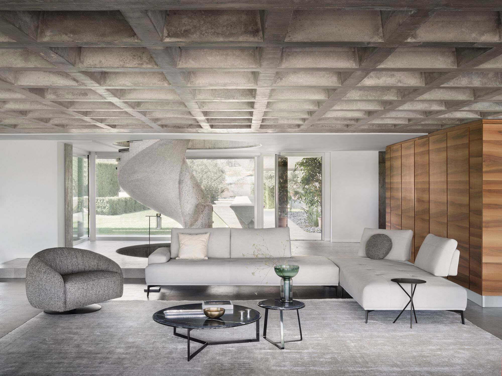 Кожаный модульный диван NICOLINE EGEO ARCH-00092494 - Вид №5