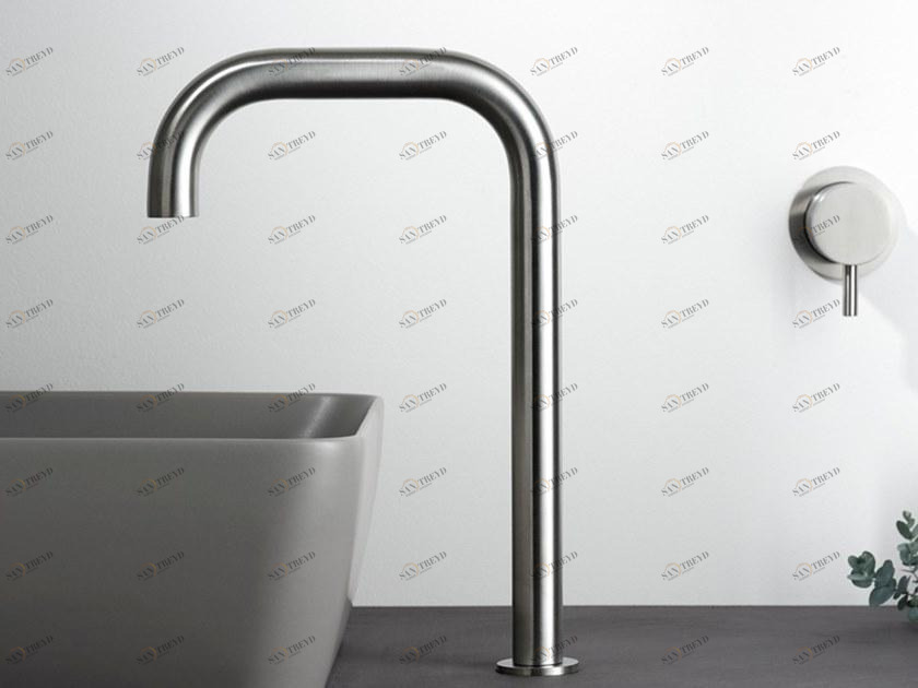 MINA Смеситель для раковины на столешнице из нержавеющей стали Stiriana 6300-6100