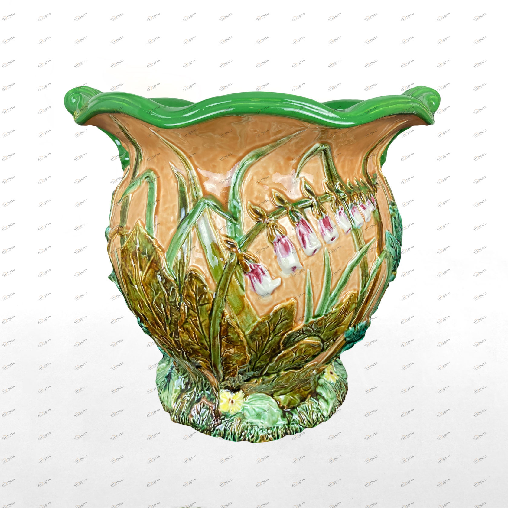 Кашпо "Полевые цветы" (песочный) PROVANSFAIENCE 