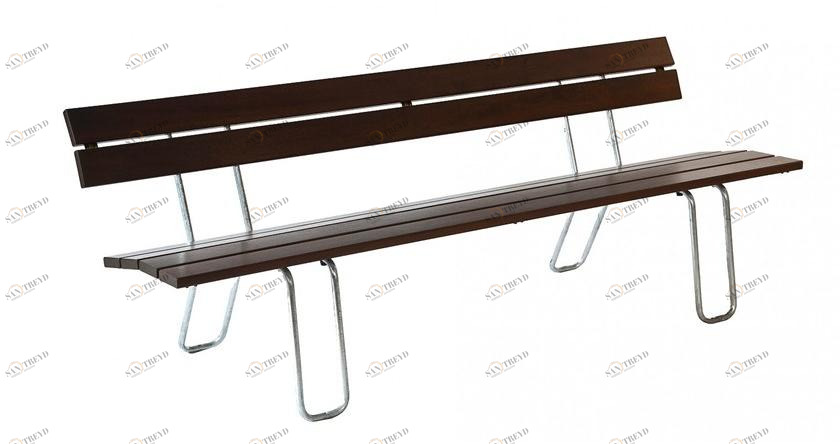 Euroform W Деревянная скамейка со спинкой  33 