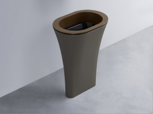 AMLA65-CA+AMPILO-N+AMCOLO-FN Раковина Amedeo Ovale отдельностоящая cielo Enjoy + Amedeo