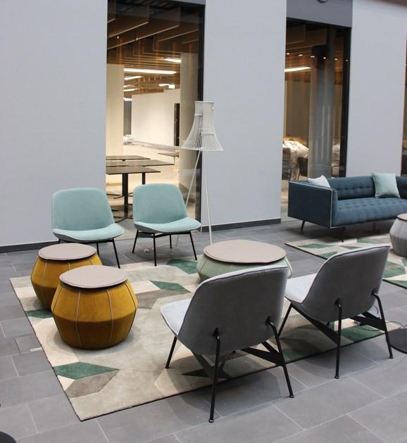 Mambo Unlimited Ideas Круглый пуф из ткани Eli sun-id-1421779 - Вид №2