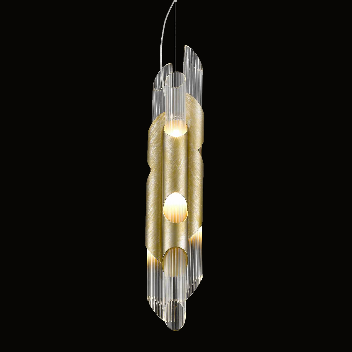 Подвесной светильник P68059-6 от Delight Collection DELIGHT COLLECTION ДИЗАЙНЕРСКИЕ 243869 Прозрачный;золото  - Вид №2