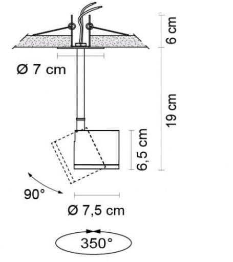 EGOLUCE Регулируемый светодиодный потолочный светильник Newton 6468 / 6469 - Вид №3