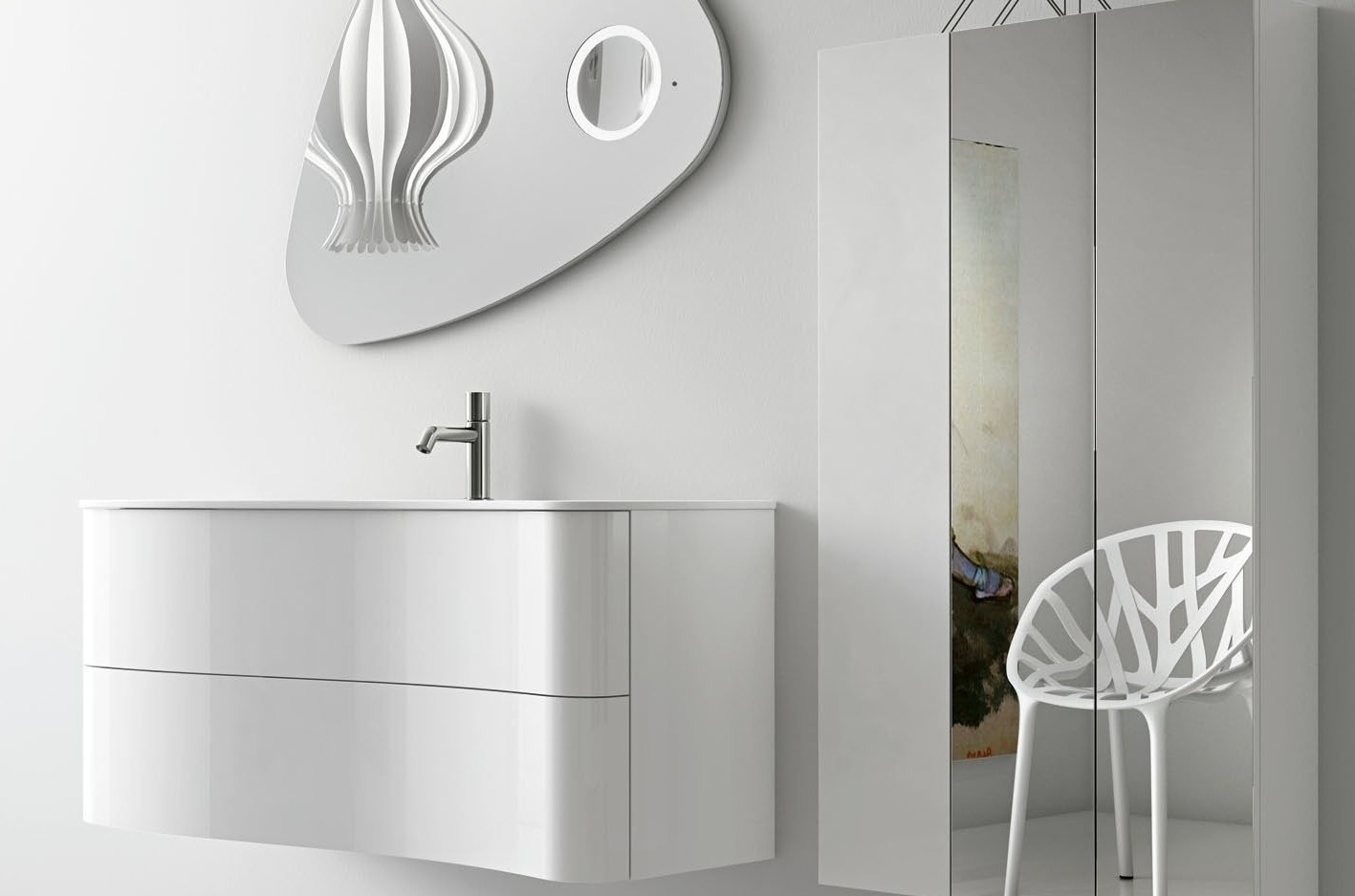 Комплект мебели для ванной комнаты GBGROUP 03 Onda 39638 - Вид №1
