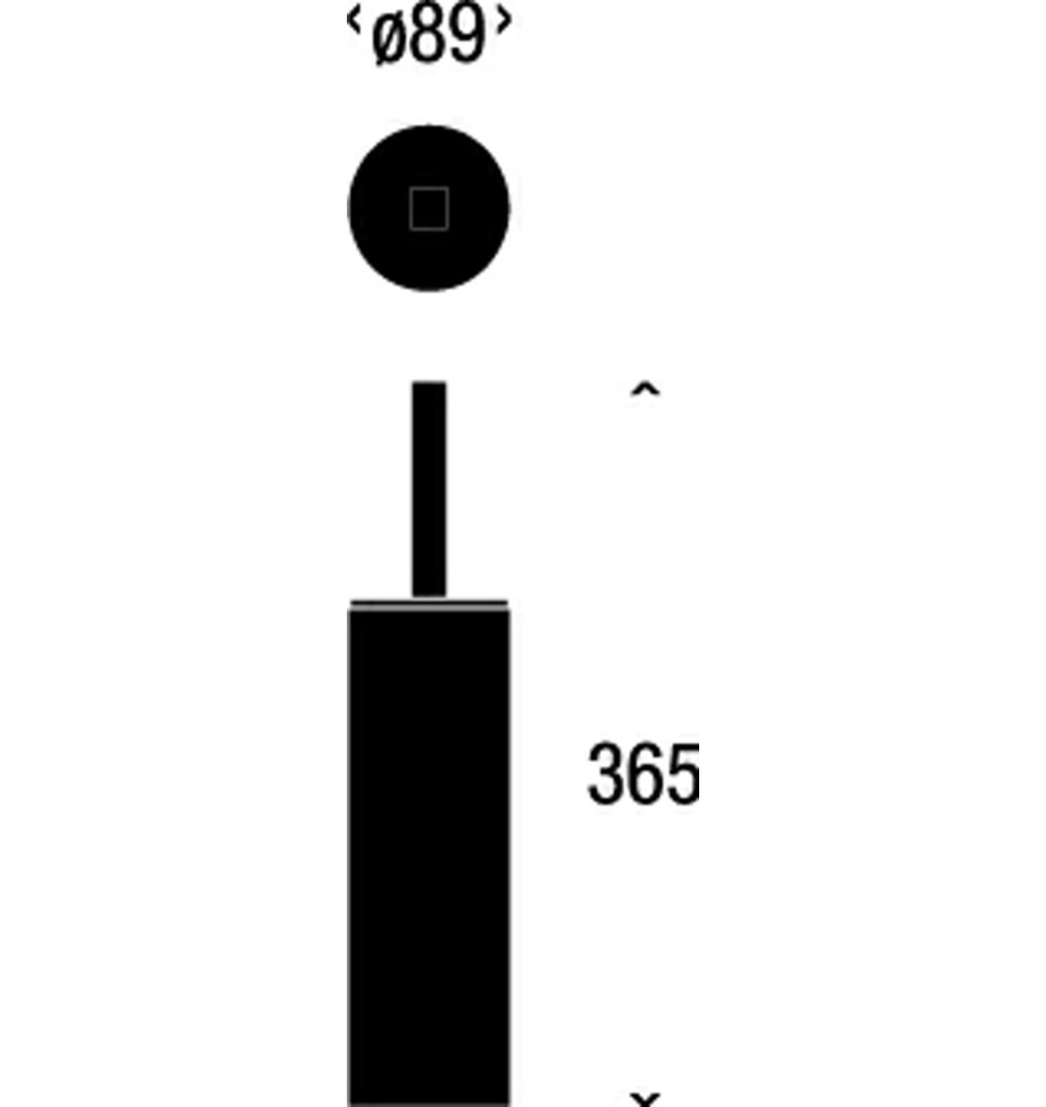 FROST Ершик для унитаза 3, напольный » белый Нержавеющая сталь Белый Q302236576  - Вид №3
