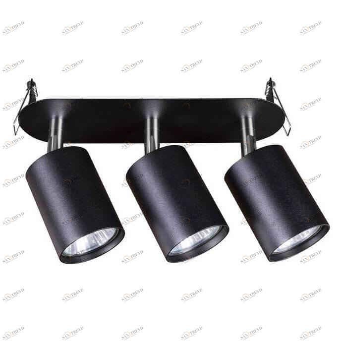 Спот черный встраиваемый с 3 плафонами Nowodvorski Eye Fit 9397 NOWODVORSKI EYE FIT 00-3891285 Черный 