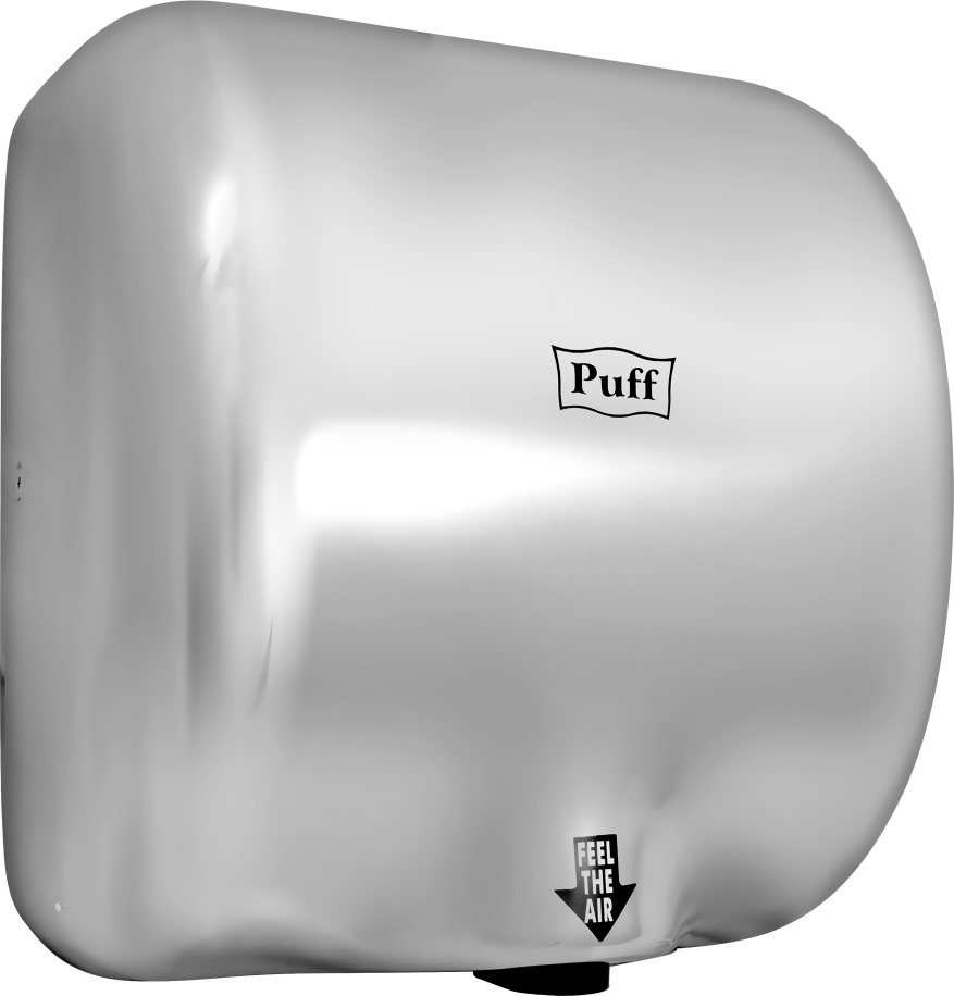 1401.300 Сушилка для рук высокоскоростная антивандальная 8888 PUFF  - Вид №1