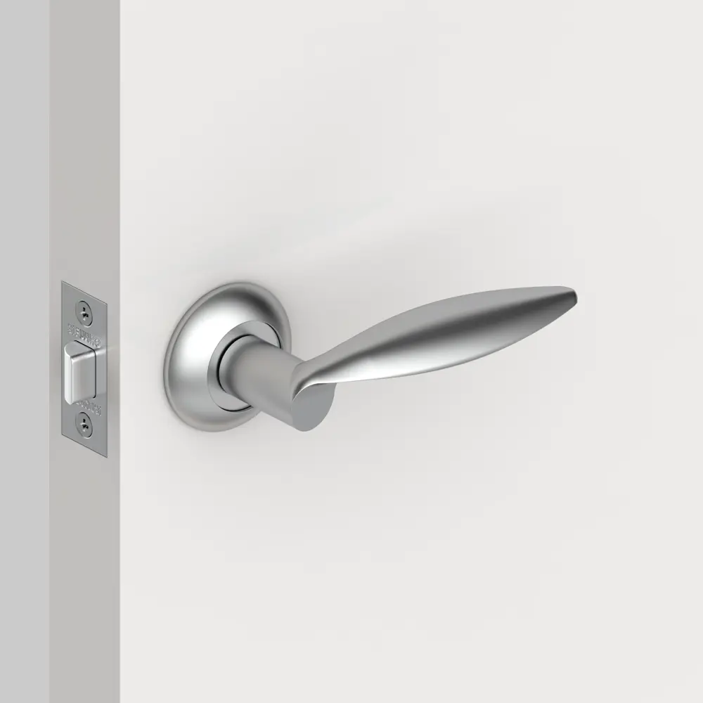 Ручка дверная на розетке Viola RM SC16, цвет матовый хром 82110037 STLM-2162401 FUARO  - Вид №7