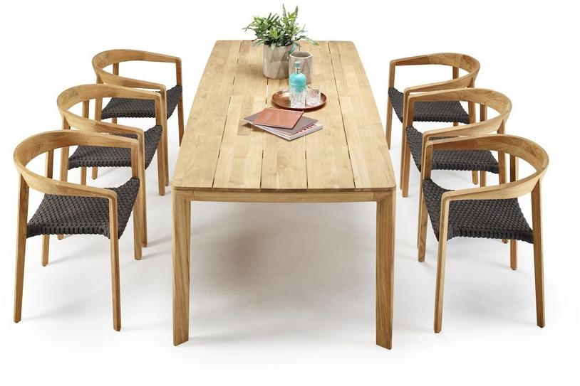 solpuri Штабелируемый стул из тикового дерева с подлокотниками Lodge sun-id-1511665 - Вид №4