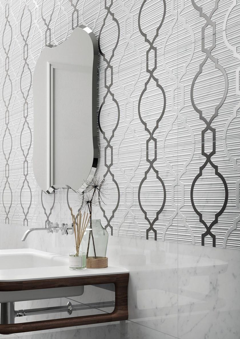 Italgraniti Объемная белая плитка для стен с эффектом мрамора Lux experience wall sun-id-1390961 - Вид №4