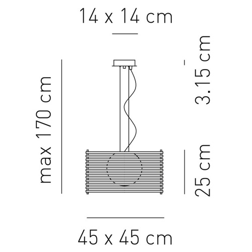Подвесной светильник SP KOSHI M от Axo Light AXO LIGHT ДИЗАЙНЕРСКИЕ 243089 Коричневый  - Вид №3