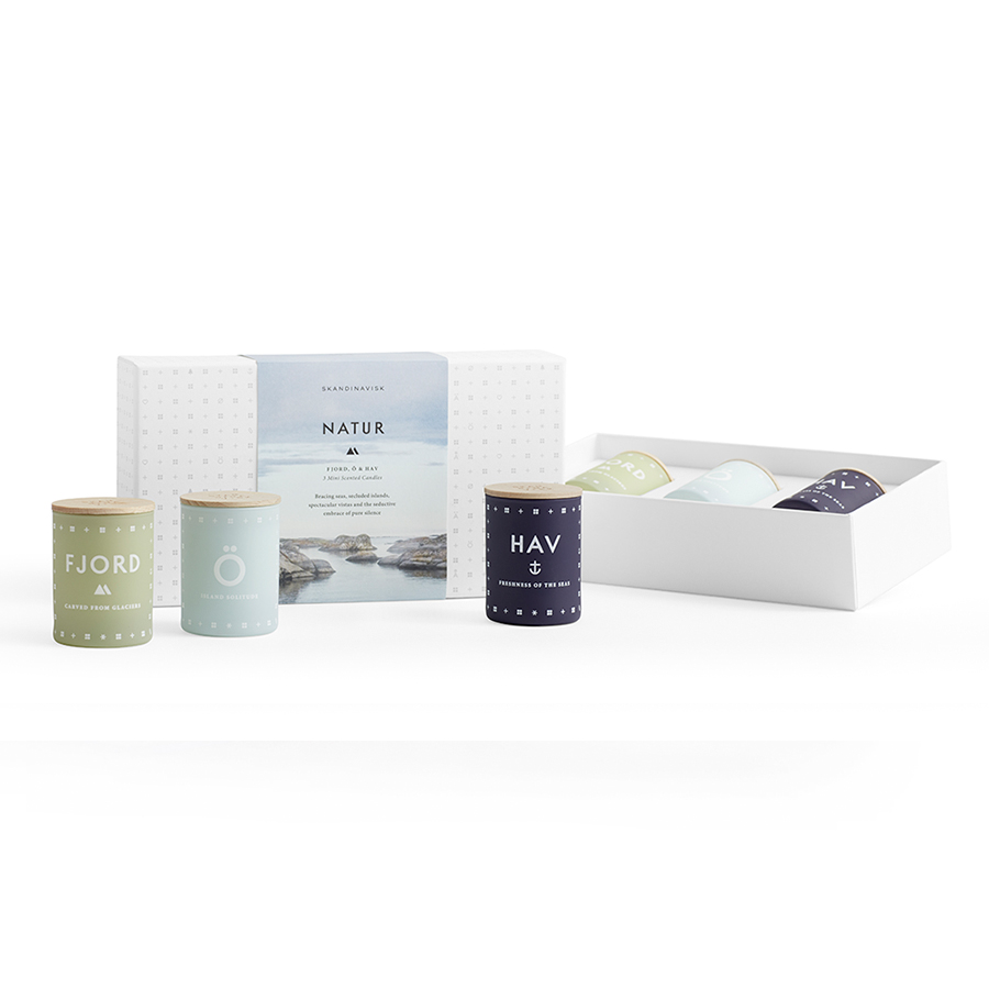SK858 Набор свечей natur, 3 шт S K A N D I N A V I S K  - Вид №1
