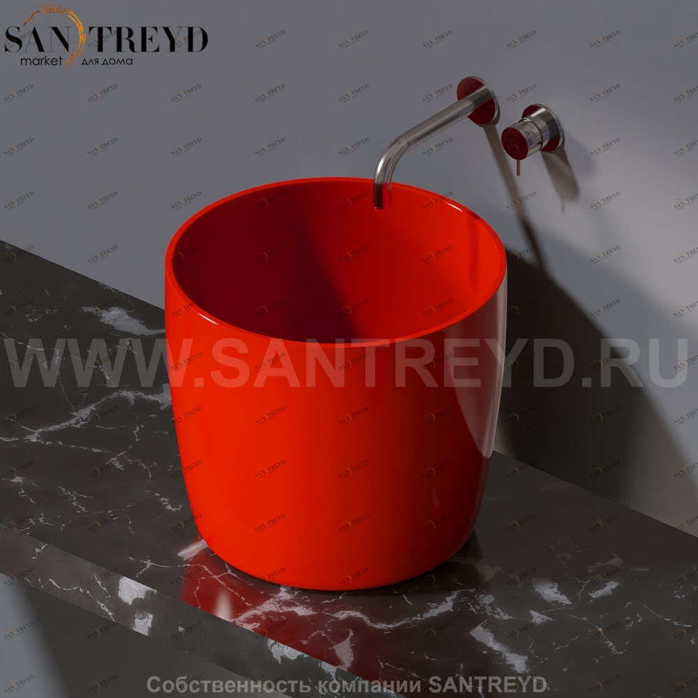 L106.125 Накладная раковина на столешницу  овальная A. e T. Italia PILLAR AeT ITALIA