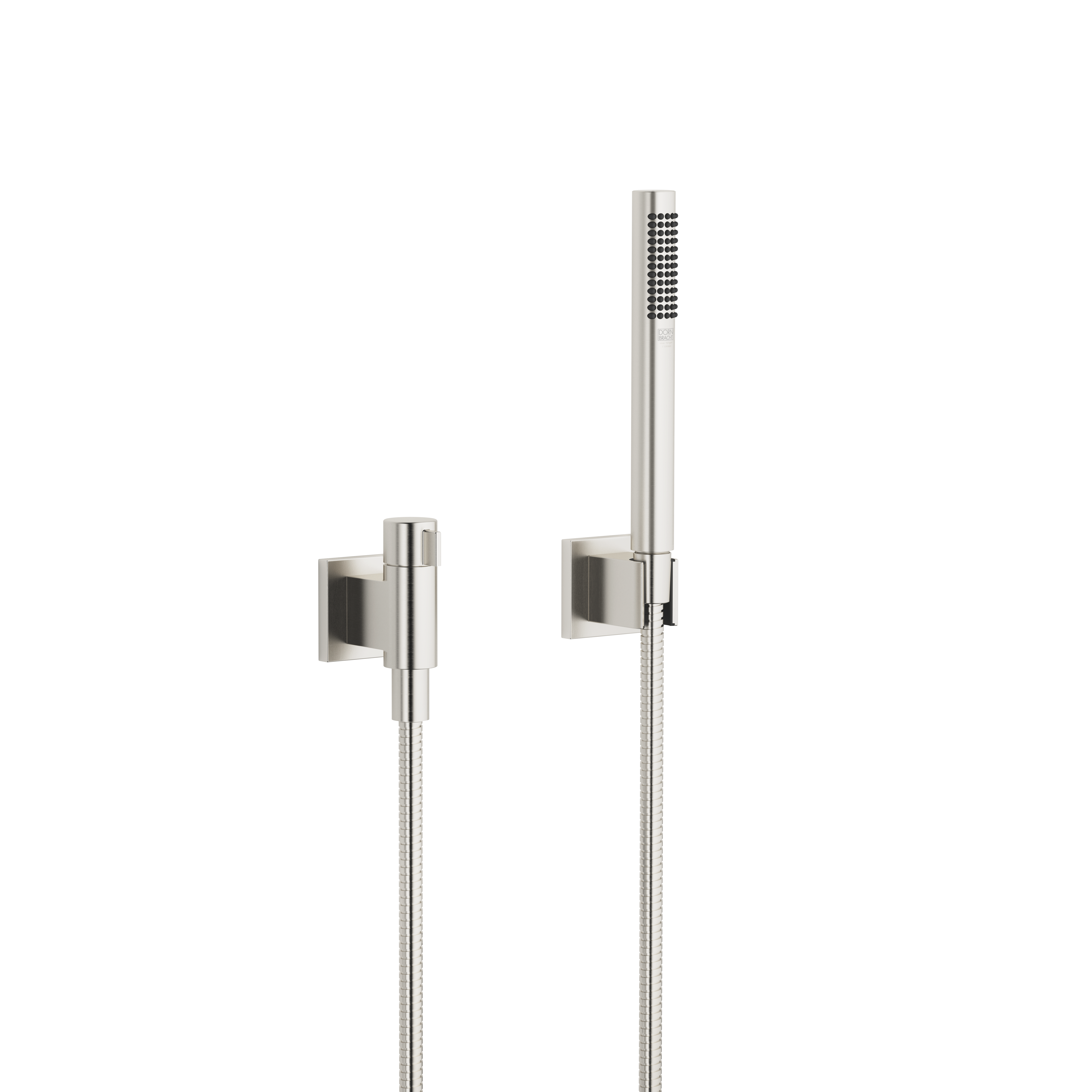 Ручной душевой набор с отдельными розетками и регулировкой громкости - Brushed Platinum DornBracht CL.1 27809985-06