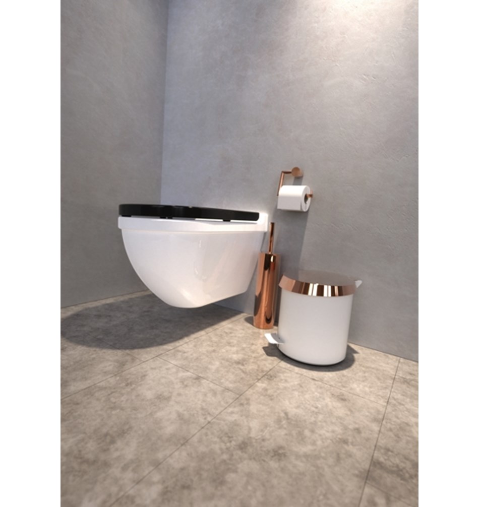 FROST Ершик для унитаза 1, напольный » медь Нержавеющая сталь Медь N1910-C  - Вид №5