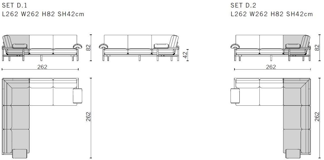 District Eight Модульный диван в дубе Stilt M2016  - Вид №11