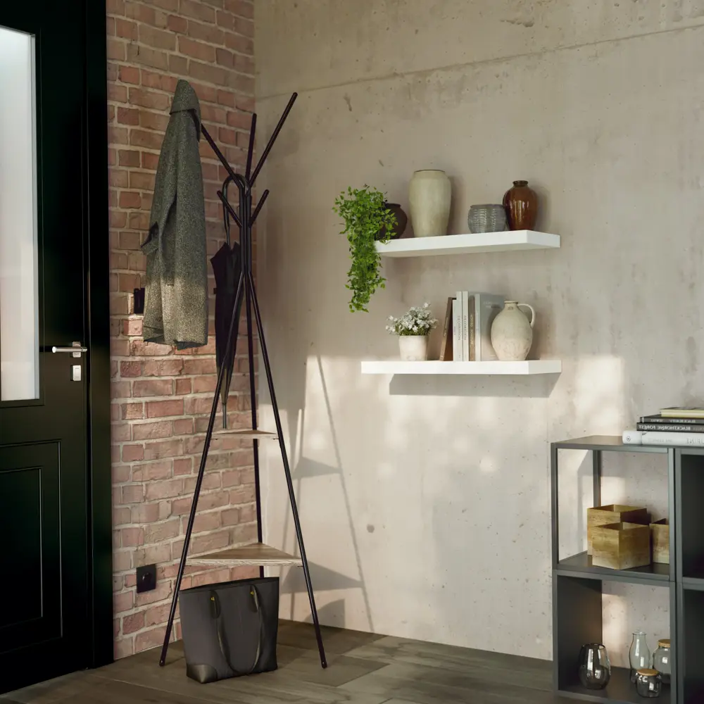 Полка настенная Spaceo White 60x23.5 см МДФ цвет белый STLM-2147232 - Вид №11