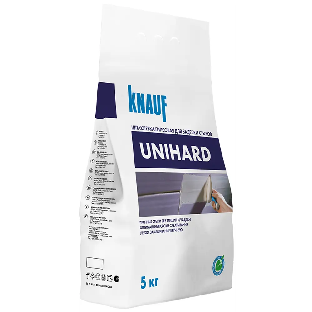 Универсальная шпатлевка Унихард гипсовая 5 кг KNAUF 1 STLM-2042375 - Вид №1
