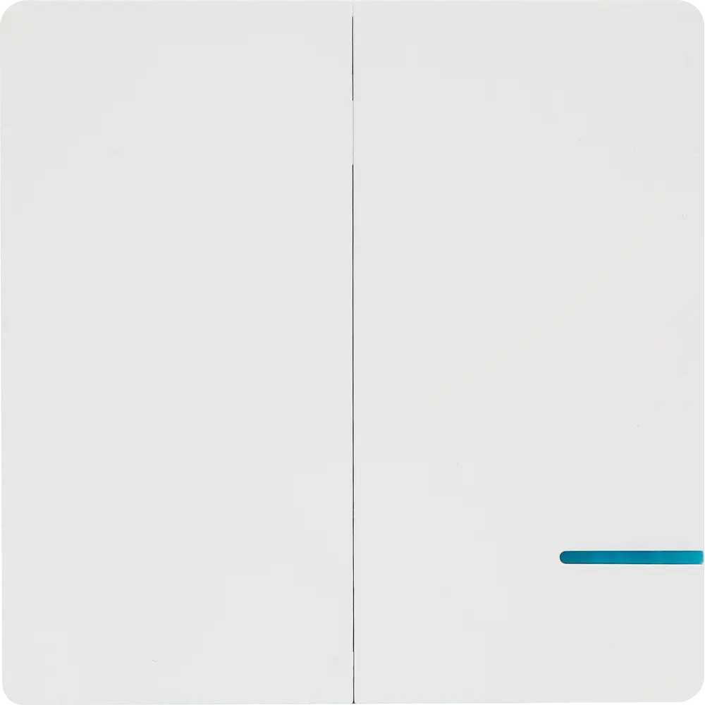 Выключатель беспроводной 2 клавиши цвет белый SKYBEAM STLM-2067650 - Вид №1