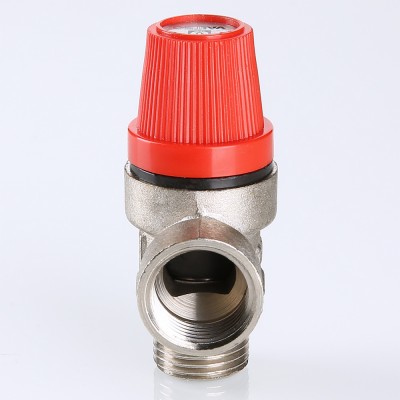 VT.496.N.0430 Клапан предохранительный никелированный Valtec 1/2", 3 бара  - Вид №2