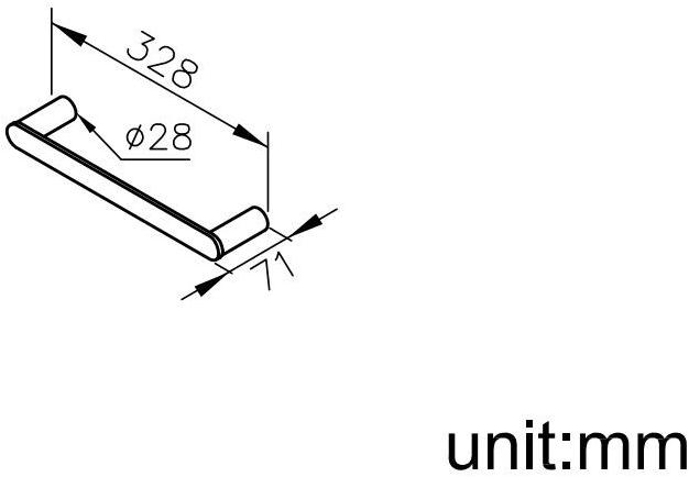 JUSTIME Вешалка для полотенец из хромированной латуни Charming 6922-11-80cp - Вид №1