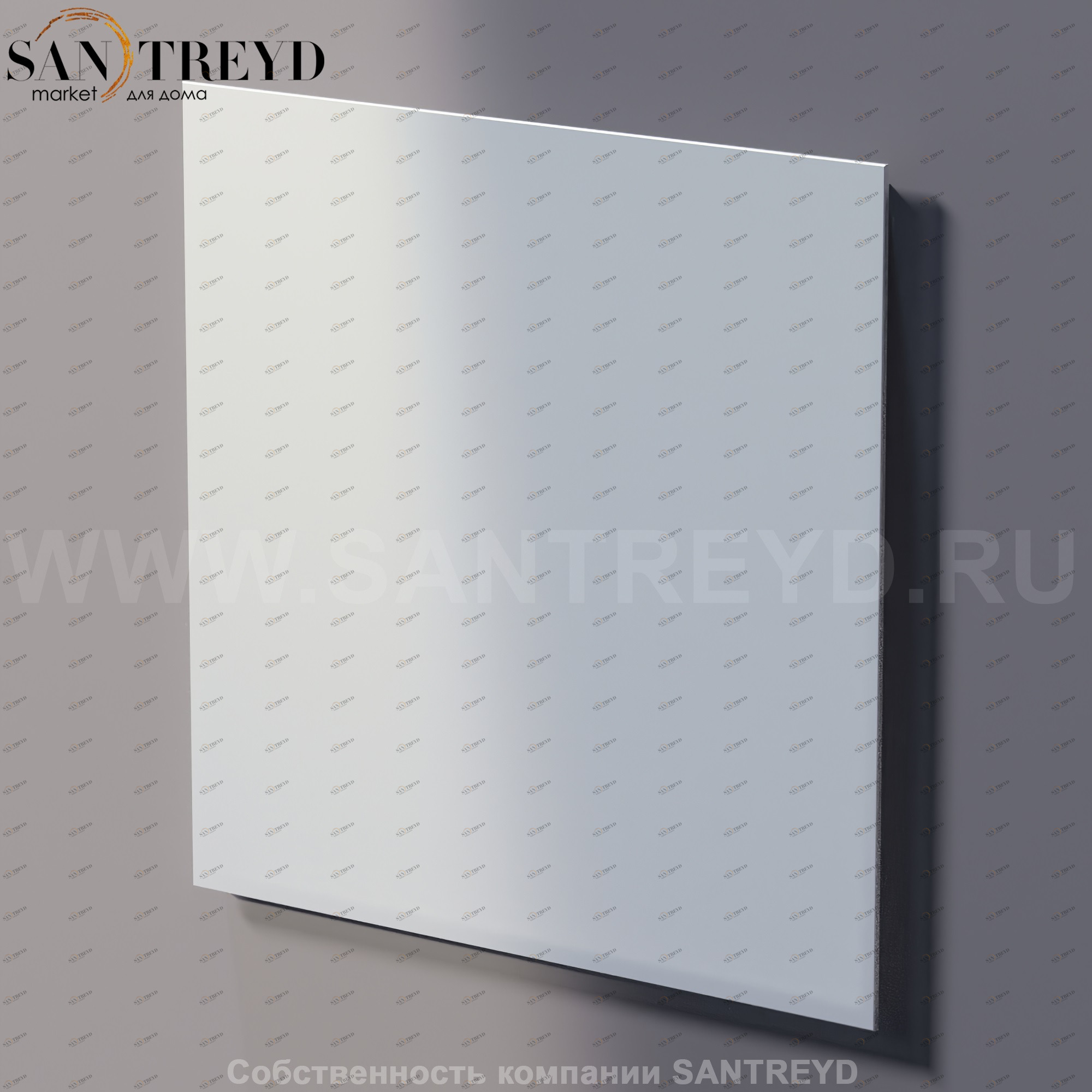 Agape NUDO Прямоугольное горизонтальное зеркало: длина 80 см, высота 80 см ASPE0880O